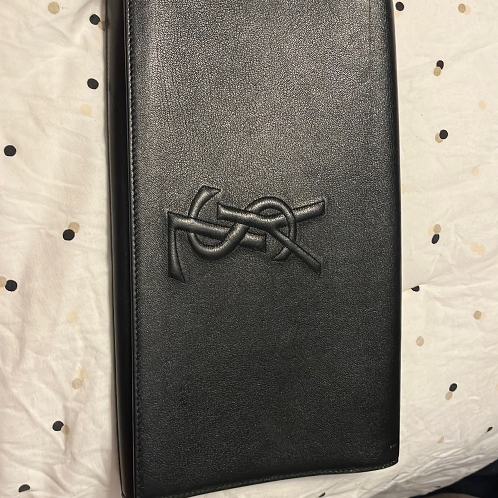 YSL envelope clutch bag 11 inches wide in very good condition